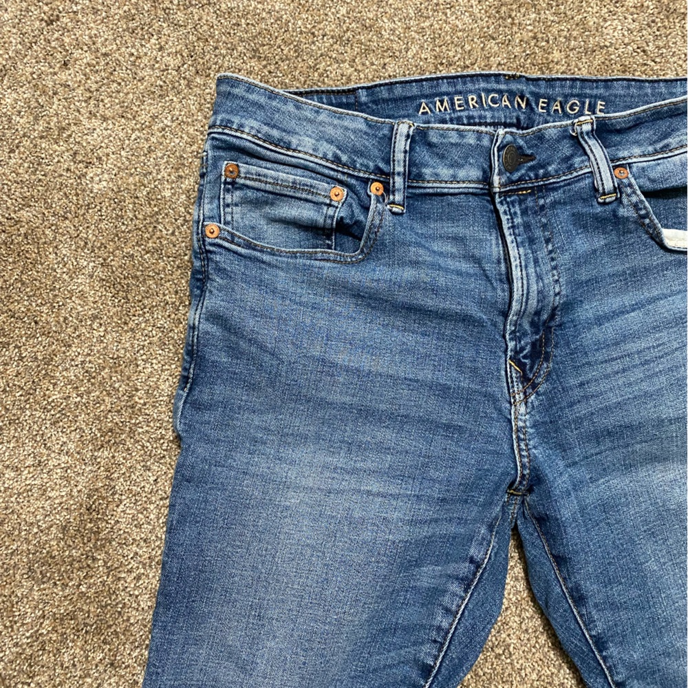 American Eagle Denim Jeans Slim Straight Size 34x32
